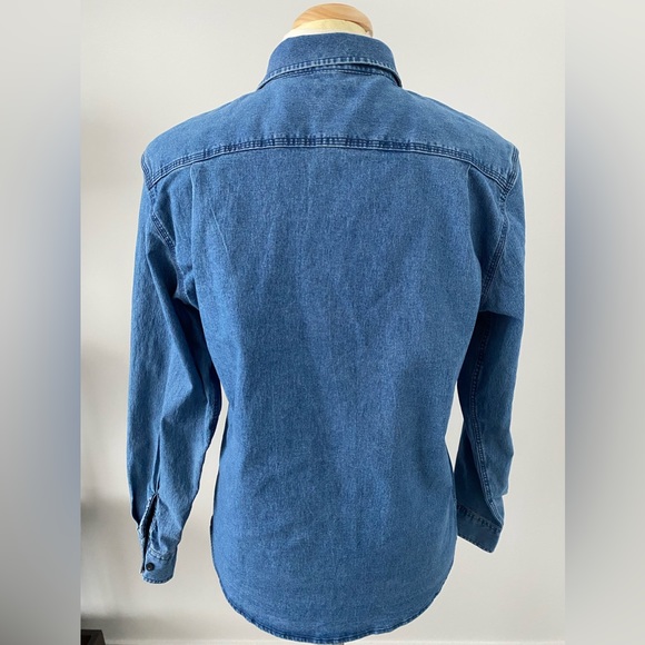 BRIXTON Men’s Standard Fit Casual Denim Style Button Down Shirt Size Medium - Picture 4 of 4